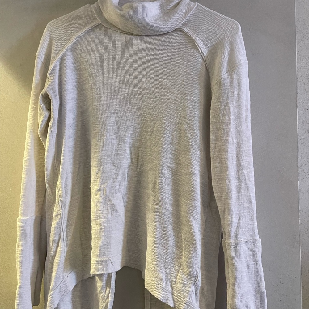 We The Free White Cowl Neck Sweater